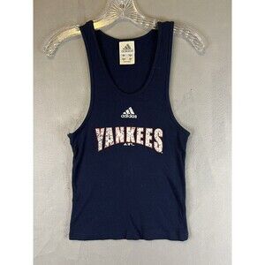 Adidas Yankees navy beater style tank top women’s Large